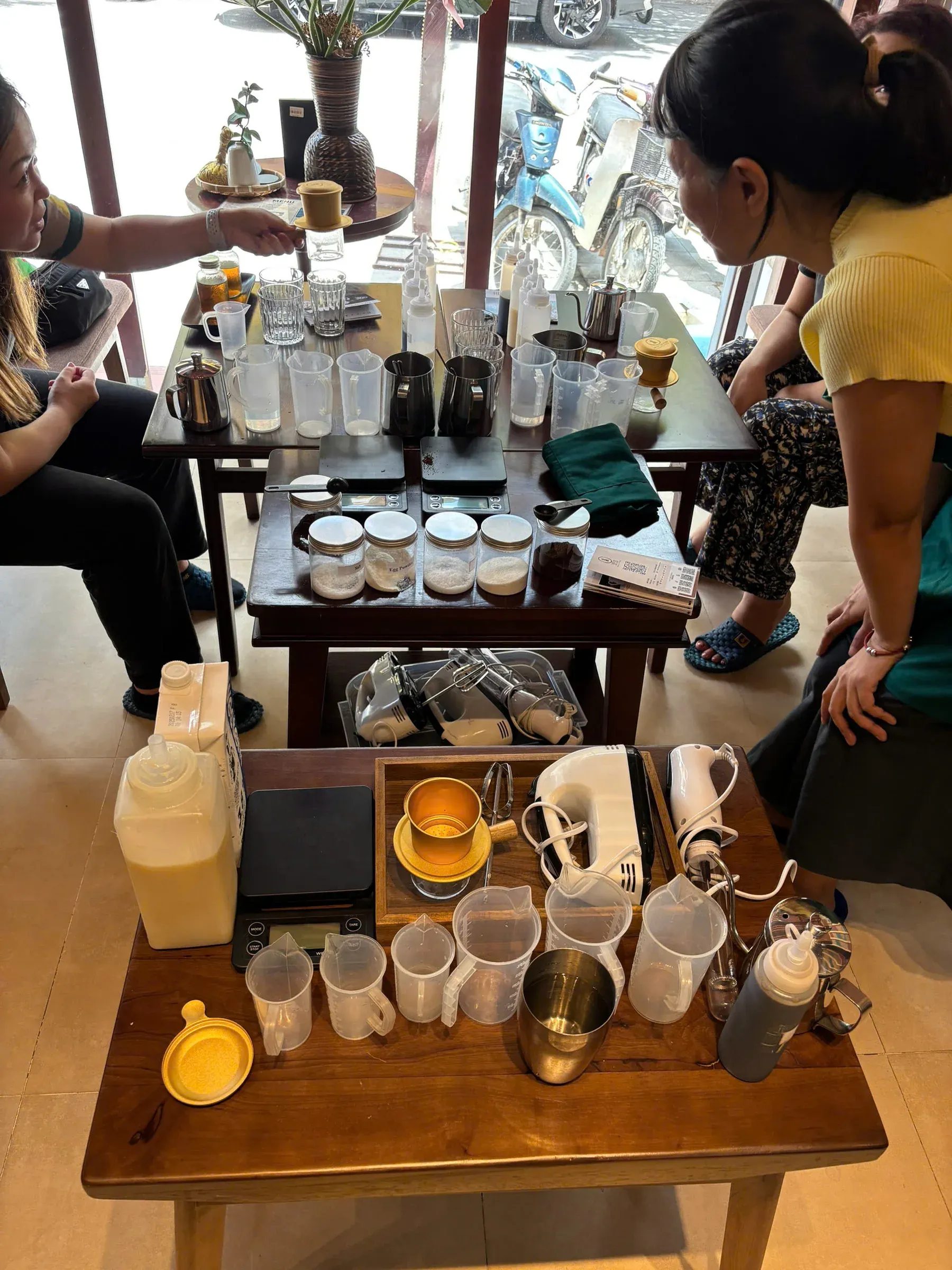 Bàn pha chế phin nhôm
